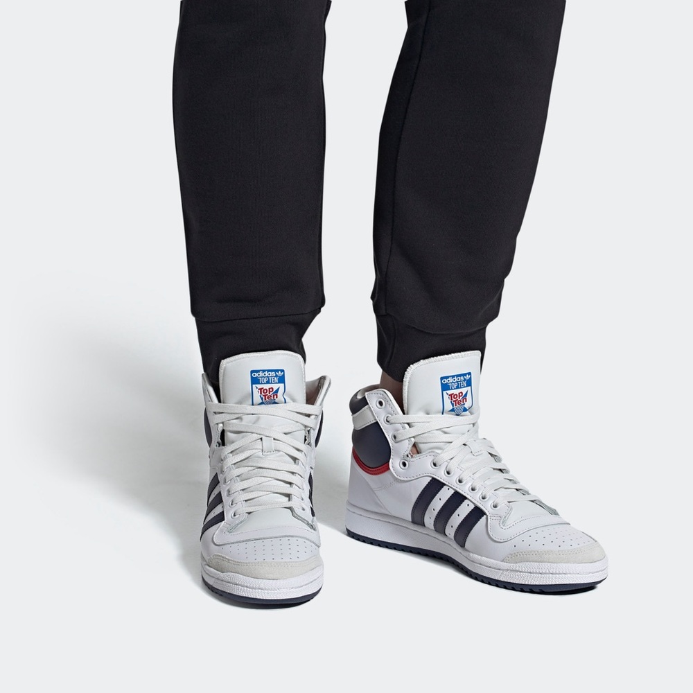 EUC woman’s Size 7.5 Adidas Top Ten High Tops